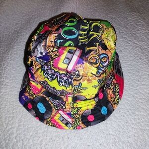 Reversible Colorful 90s Themed  Bucket Hat